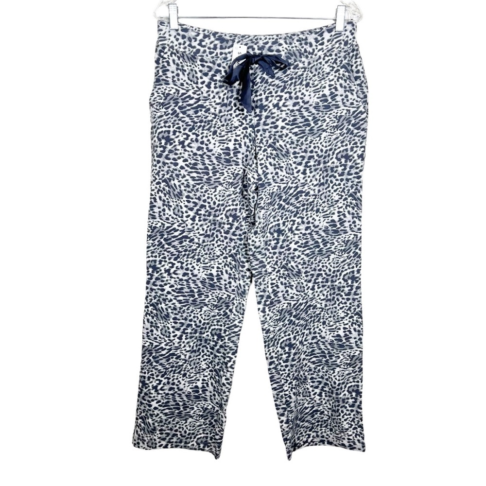 Soma Womens Embraceable Spotted Animal Print Mini Gray Pajama Pants Medium NWT - Picture 1 of 7